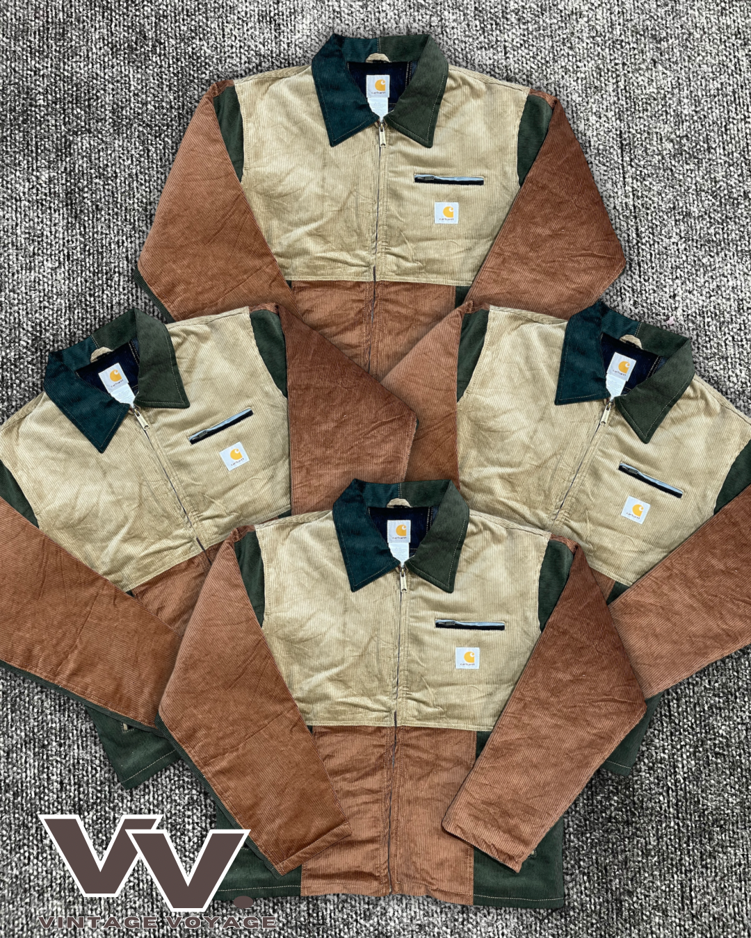 Carhartt Reworked Corduroy Patchwork Detroit Jackets