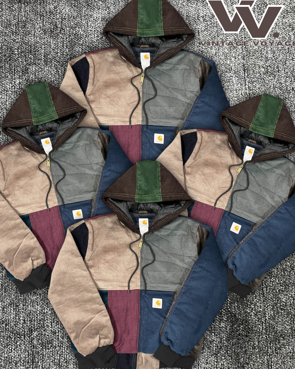 Carhartt Reworked Corduroy Patchwork Hooded Jackets