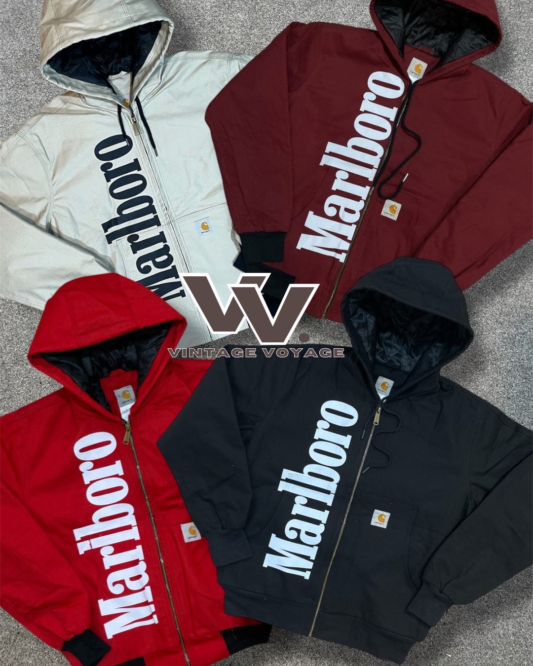 Carhartt x Marlboro Reworked Hooded Jackets