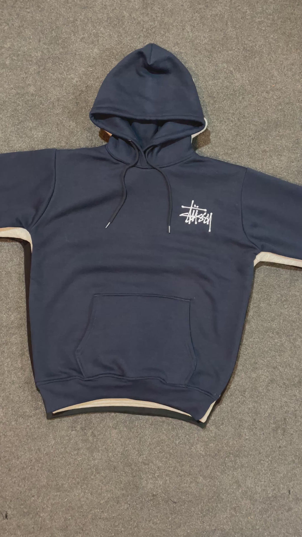 Stussy Reworked Embroidered Fleece Hoodies
