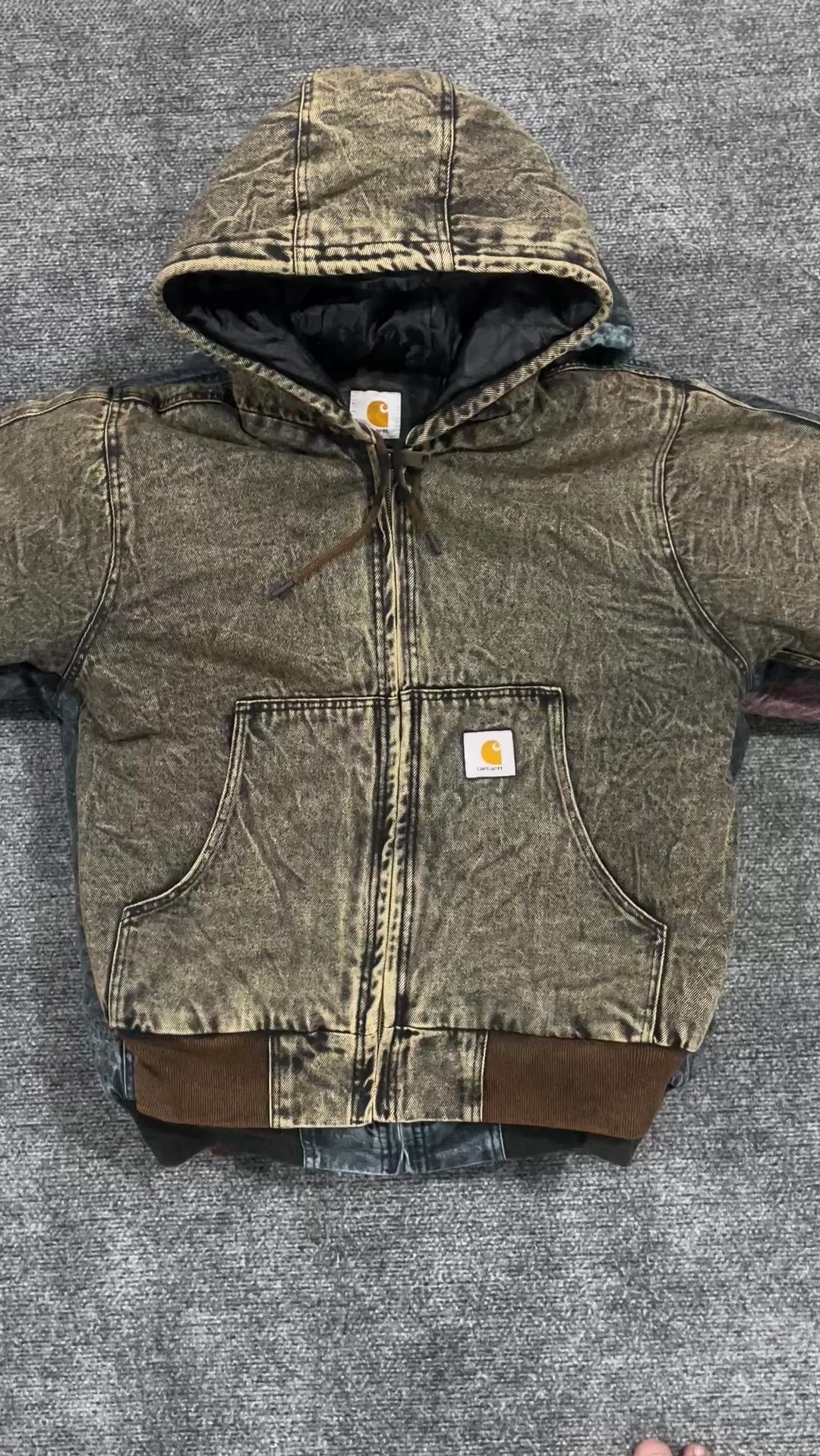 Carhartt Reworked Acid Washed Mixed Hooded Jackets