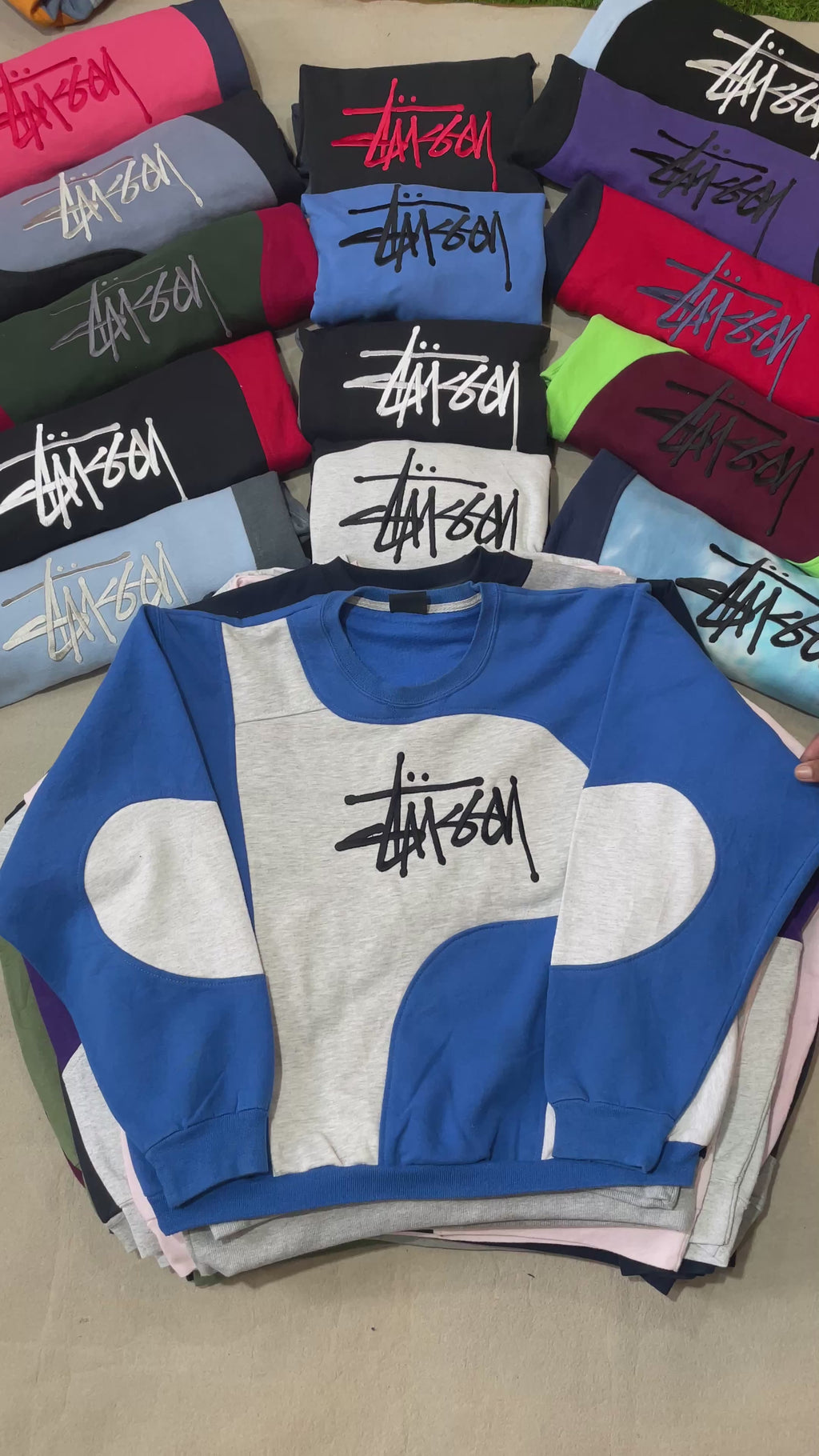 Stussy Reworked Patchwork Sweatshirts