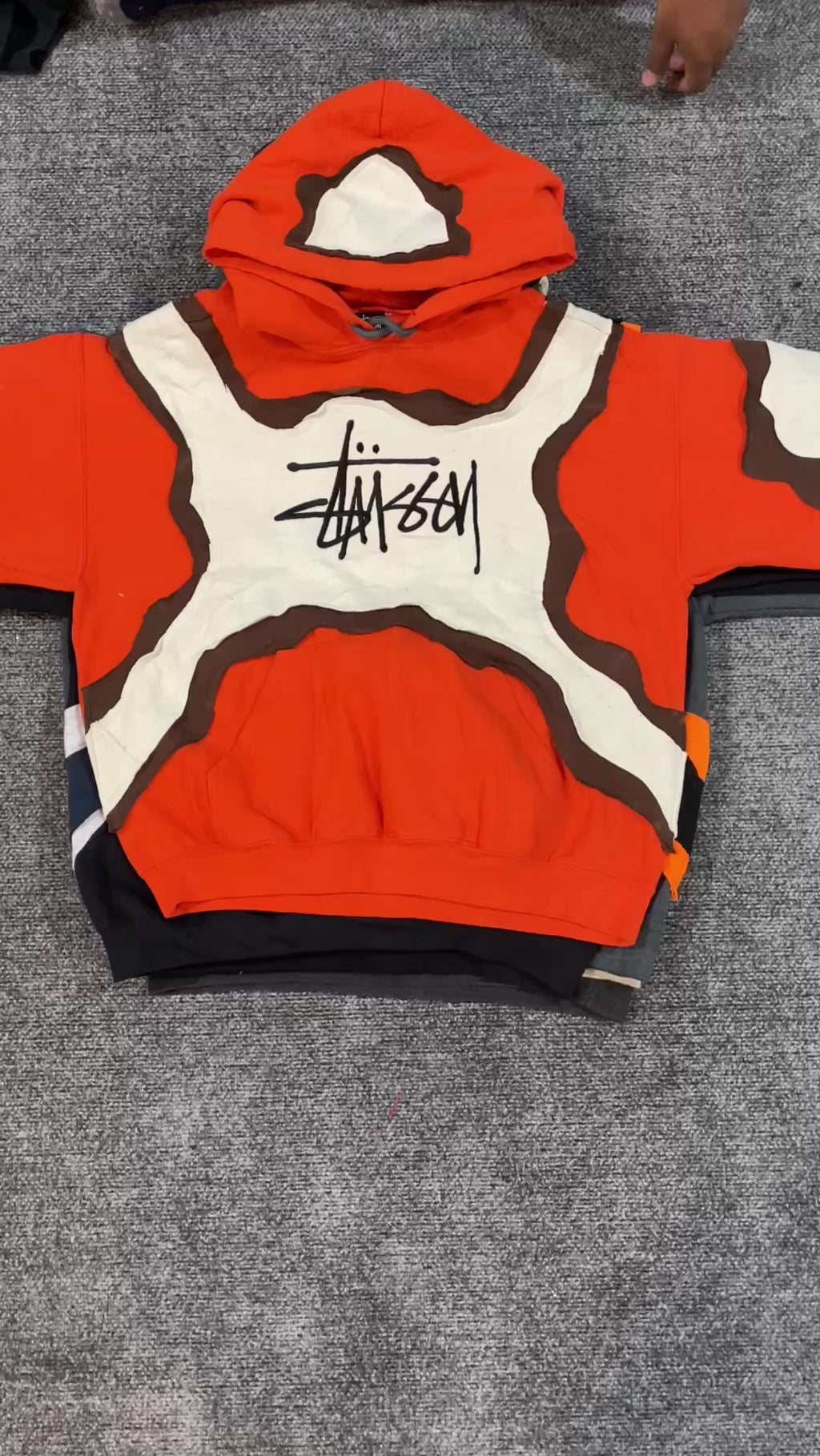 Stussy Reworked Crazy Patchwork Hoodies
