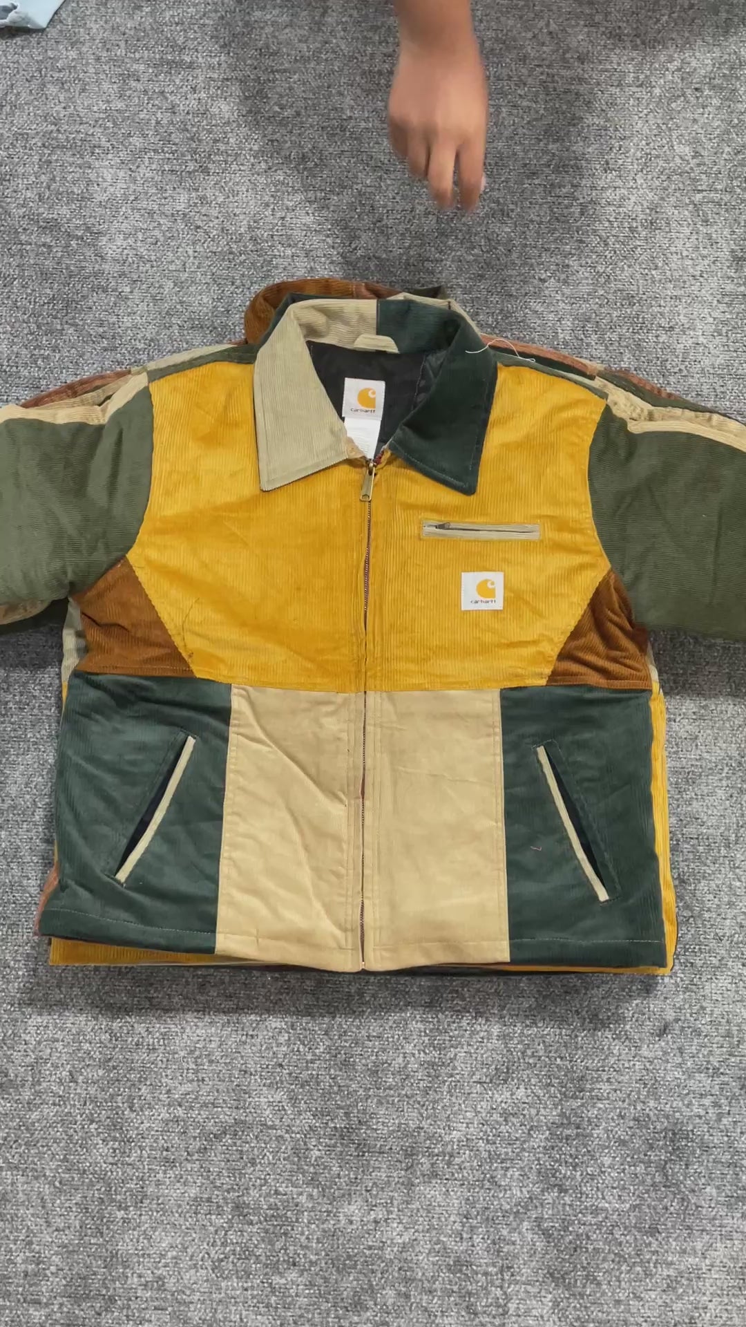 Carhartt Reworked Corduroy Patchwork Detroit Jackets