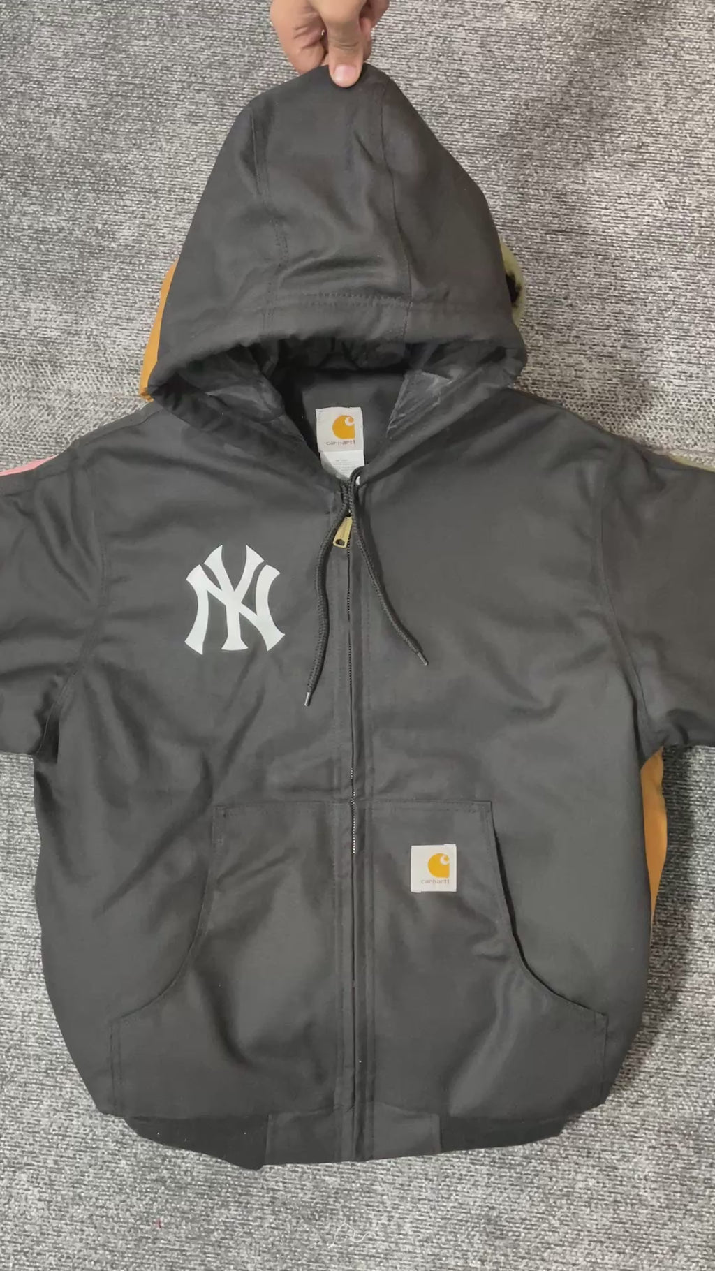 Carhartt x Yankees Reworked Mixed Hooded Jackets