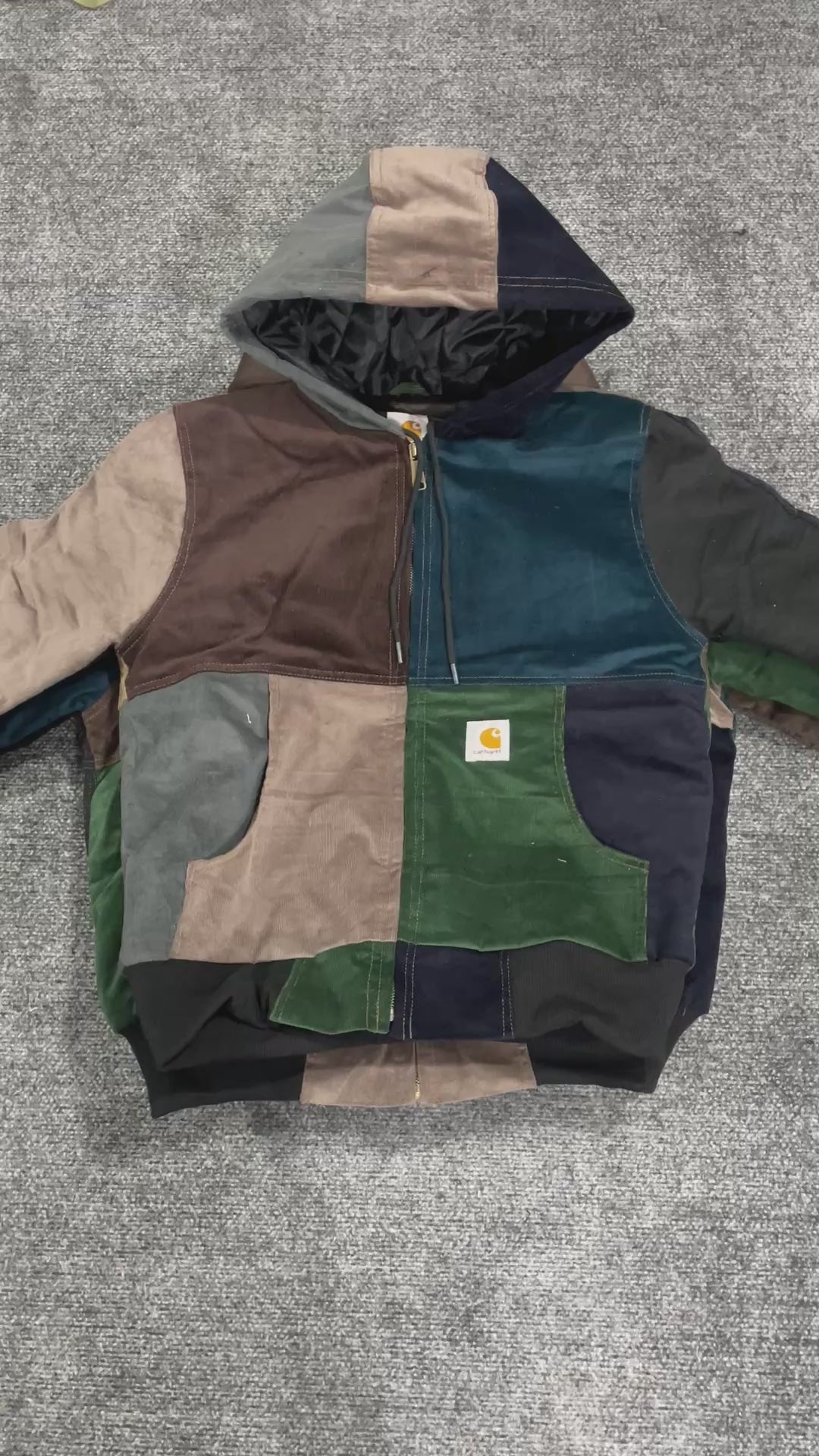 Carhartt Reworked Corduroy Patchwork Hooded Jackets