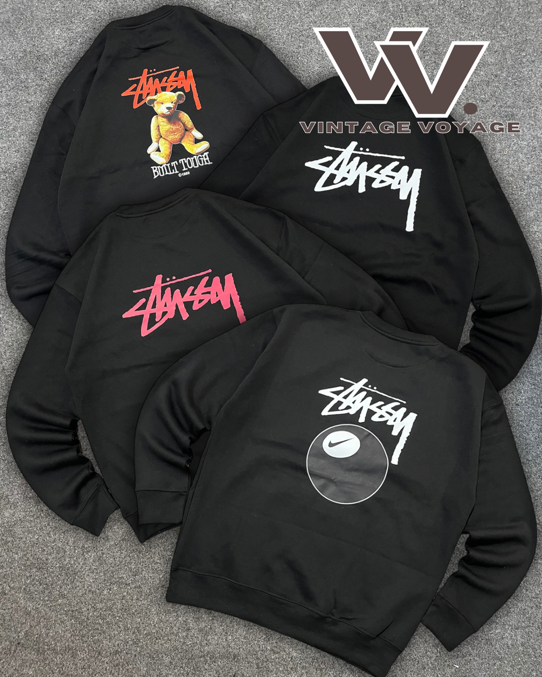 Stussy Reworked Printed Sweatshirts